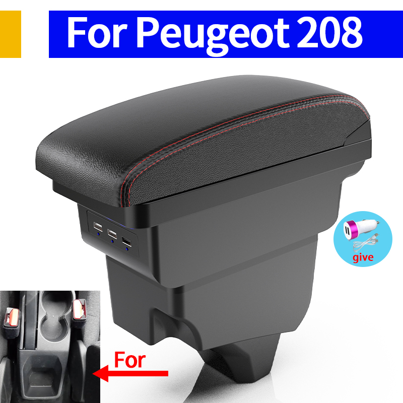 Interior Design Whimsical - Bracciolo per Peugeot 208 2008, Scatola