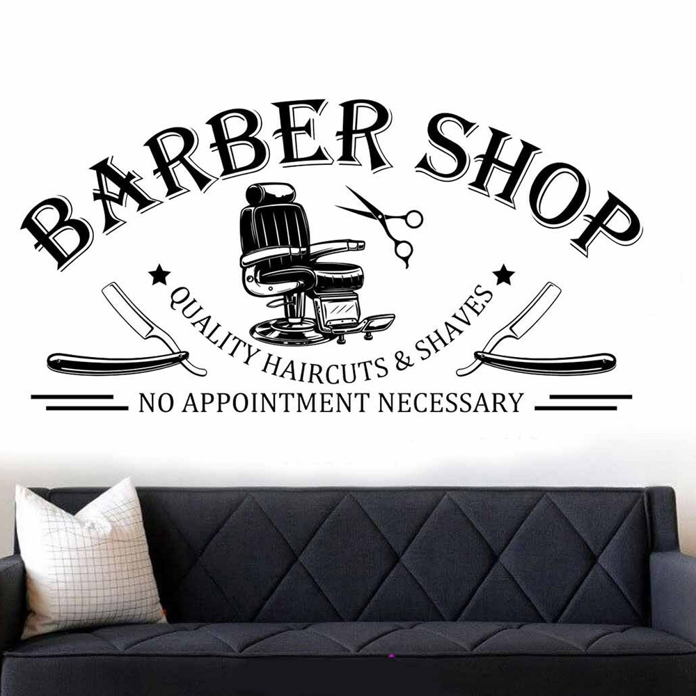 Interior Design Whimsical - Barbiere Finestra Wall Art Sticker Decal